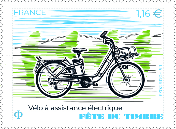 FÊTE DU TIMBRE 2023, le timbre fait du vélo (11 mars)