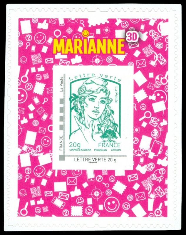Type Marianne et la jeunesse 3D