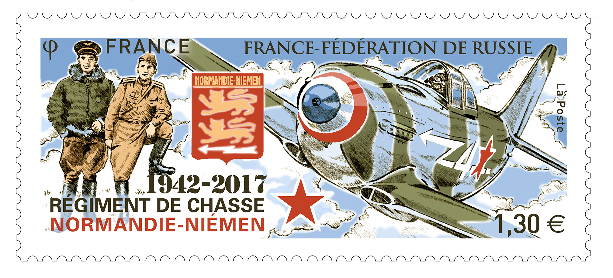 France-Fédération de Russie - 1942 - 2017 Régiment de chasse Normandie