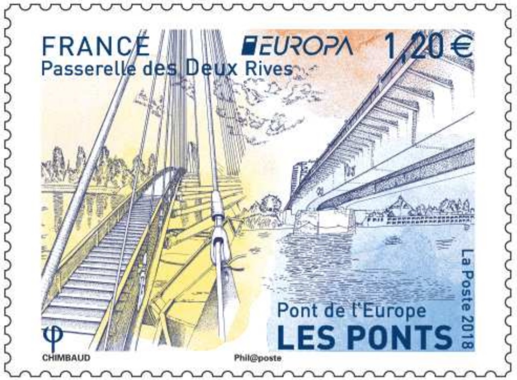 Passerelle des Deux Rives - Europa - Pont de l'Europe - Les ponts