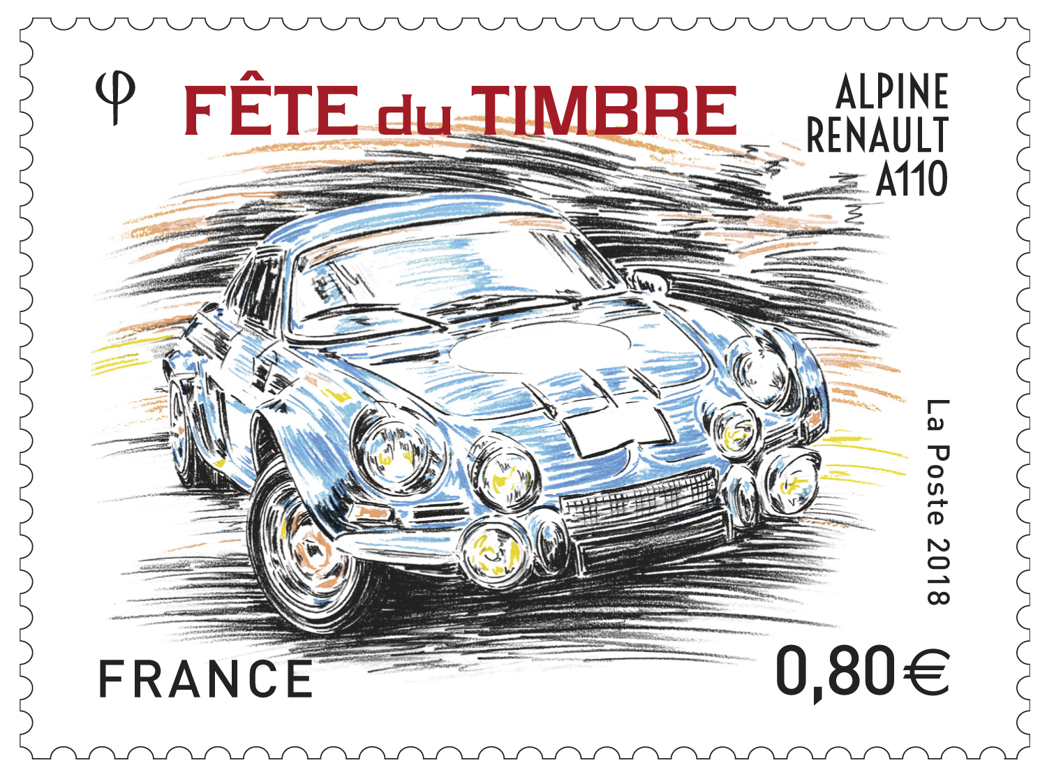 Fête du Timbre - Alpine Renault A110
