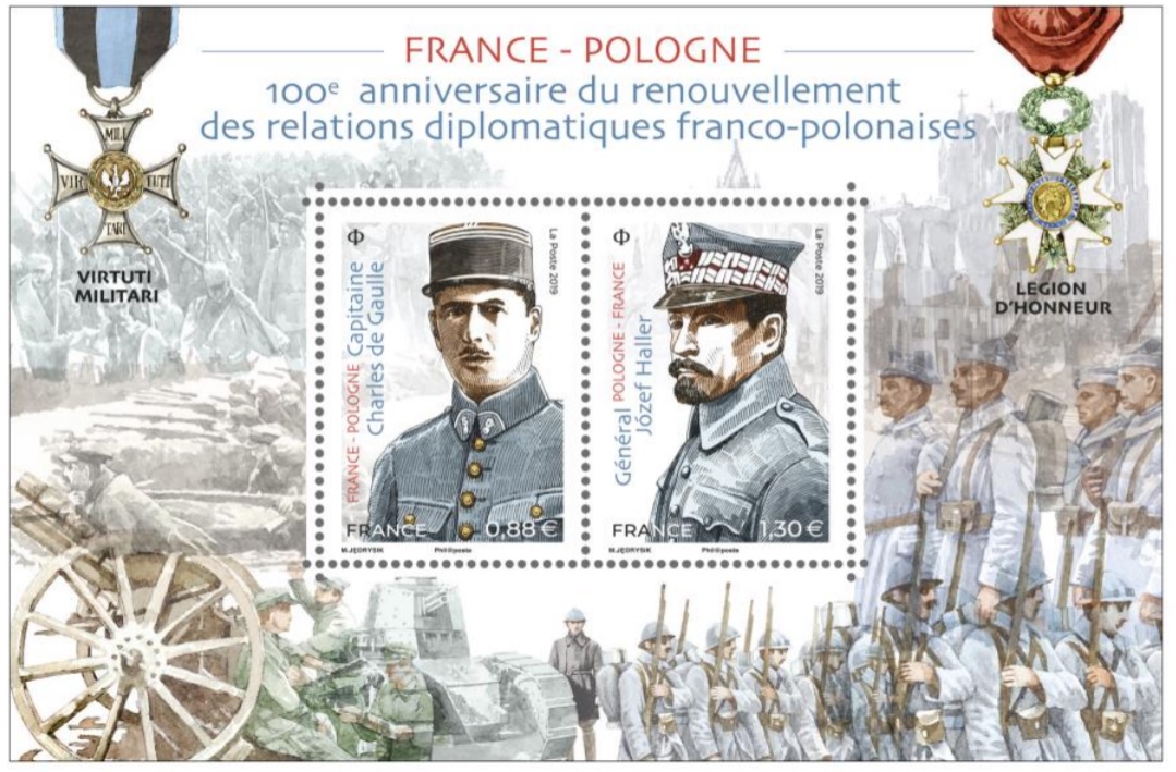 FRANCE- POLOGNE 100e anniversaire du renouvellement des relations 