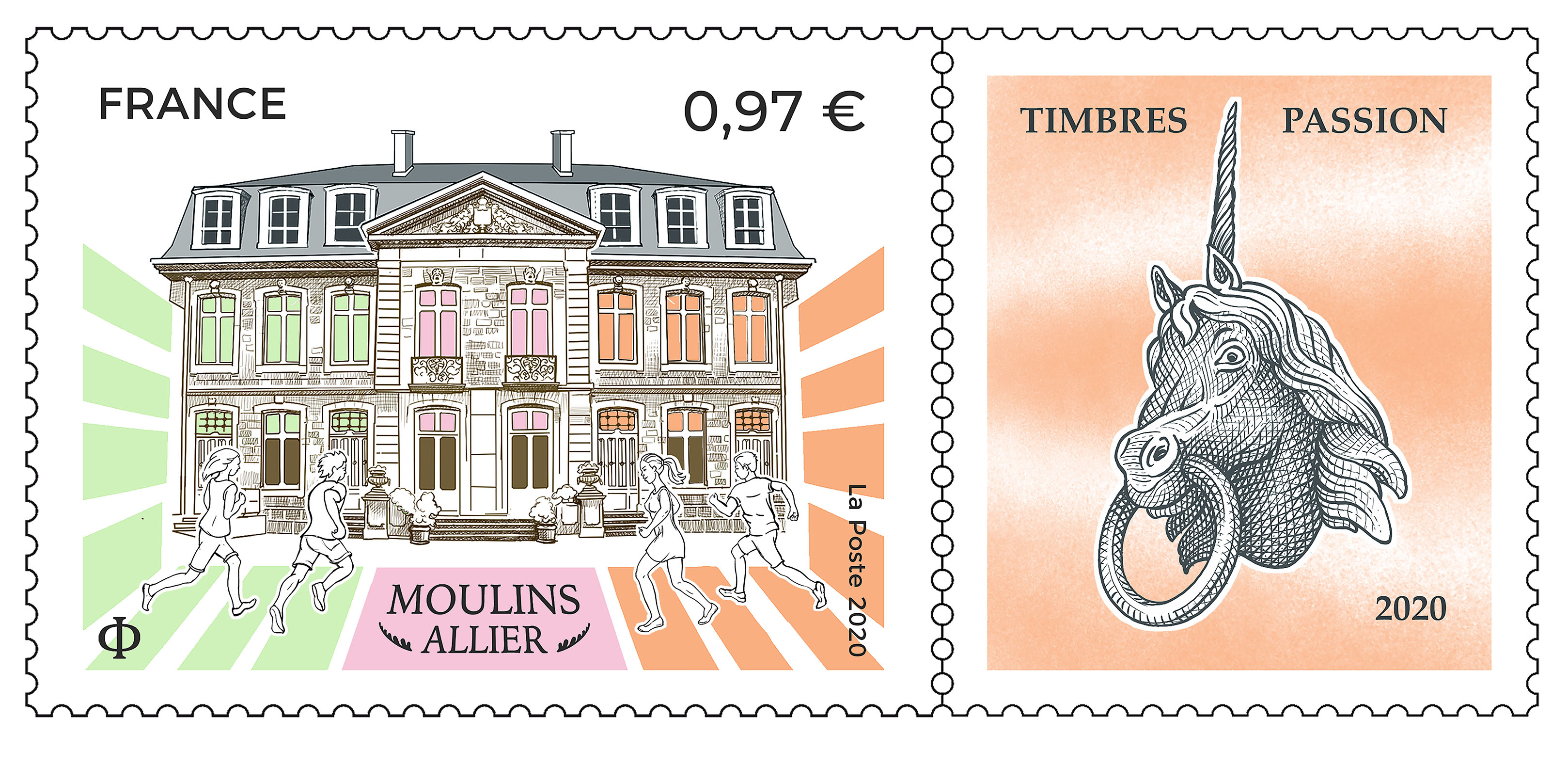 Moulin Allier - Timbres passion