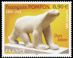 François POMPON 1855-1933 Ours blanc