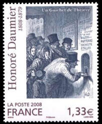 Honoré Daumier 1808 – 1879 Un guichet de Théâtre