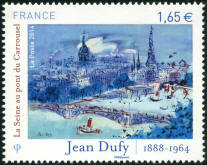 Jean Dufy - 1888 - 1964 La Seine au pont du Carrousel