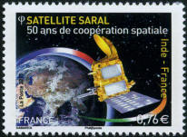 Inde - France - 50 ans de coopération spatiale - Satellite Saral
