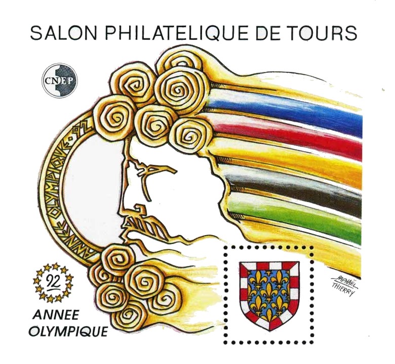 Salon philatélique de Tours CNEP Année olympique