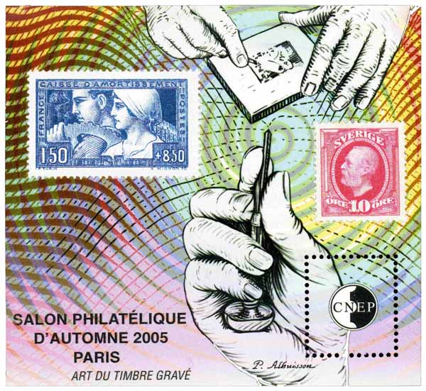 Salon philatélique d'automne Paris CNEP Art du timbre gravé