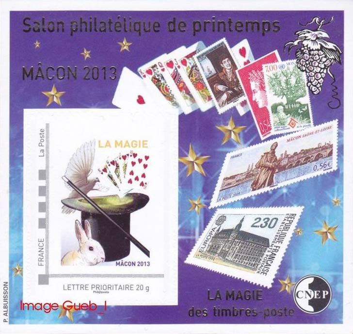 63e salon philatélique de printemps Macon 2013 La Magie des timbres