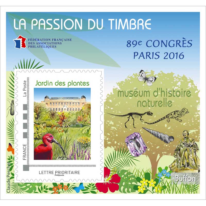 La passion du timbre - 89e congrès Paris 2016 Muséum d'histoire nature