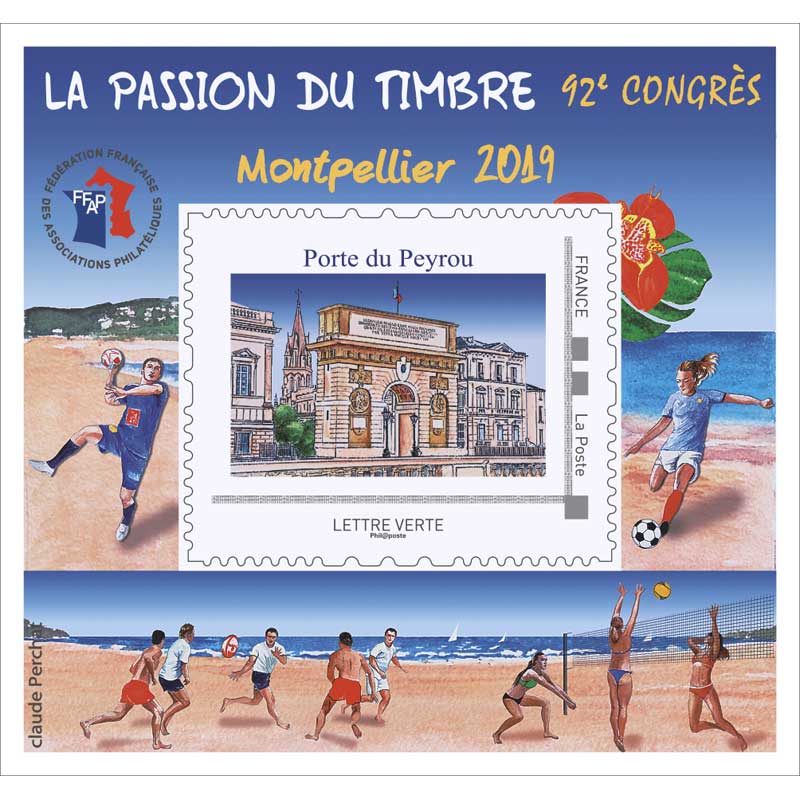 FFAP - La passion du timbre - 92 congrès Montpellier - Porte du Peyrou