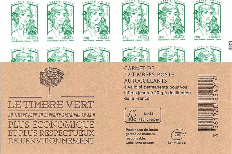 Carnet le timbre vert