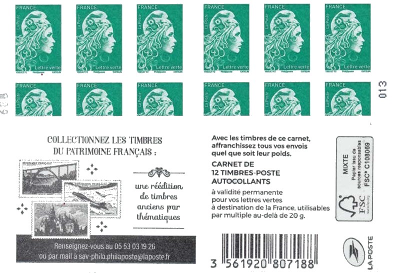 Collectionnez les timbres du patrimoine français