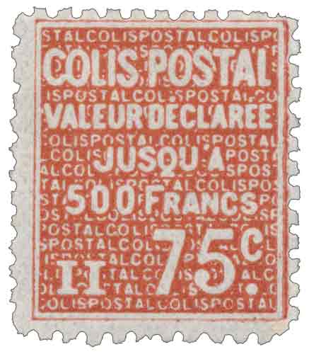COLIS POSTAL Valeur déclarée jusqu'à 500 Francs