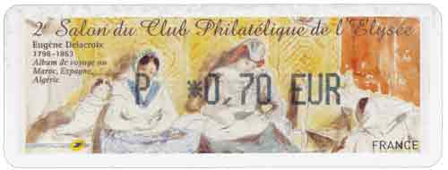 2e Salon du Club Philatélique de l'Élysée Eugène Delacroix 1798-1863