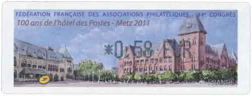 ffap 84e CONGRES 100 ans de l'hôtel des Postes - Metz