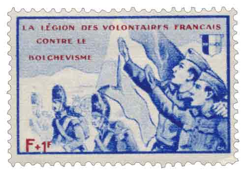 L.V.F. Série Borodino : Grenadiers et soldats du LVF qui prêtent serme