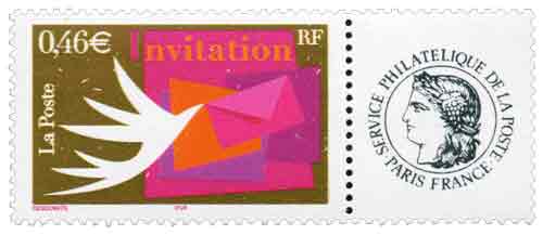 Invitations Les timbres personnalisés