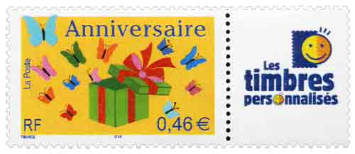 AnniversaireLes timbres personnalisés