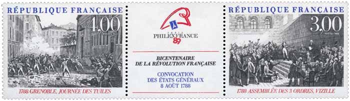PHILEXFRANCE 89 BICENTENAIRE DE LA RÉVOLUTION FRANÇAISE CONVOCATION DE