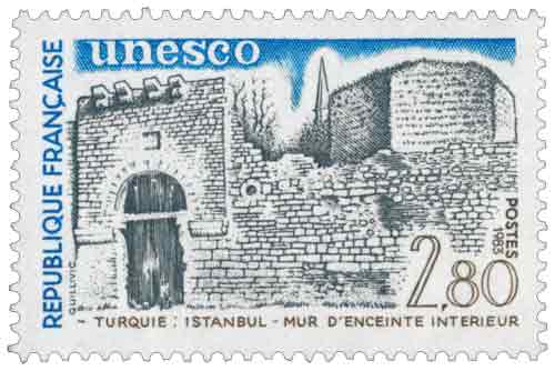 Unesco TURQUIE : ISTANBUL - MUR D'ENCEINTE INTÉRIEUR