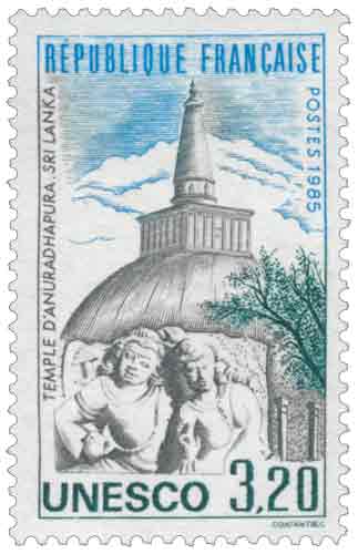 Unesco TEMPLE D'ANURADHAPURA. SRI LANKA