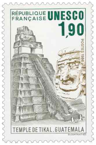 Unesco TEMPLE DE TIKAL. GUATEMALA