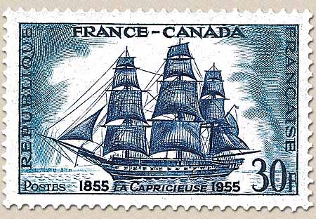 FRANCE-CANADA LA CAPRICIEUSE 1855-1955