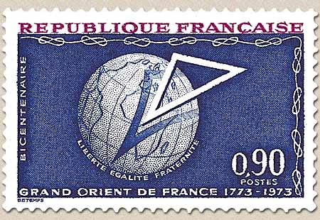 BICENTENAIRE GRAND ORIENT DE FRANCE 1773-1973 LIBERTÉ EGALITE FRATERNI