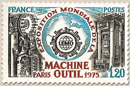 EXPOSITION MONDIALE DE LA MACHINE OUTIL PARIS 1975 1.EMO