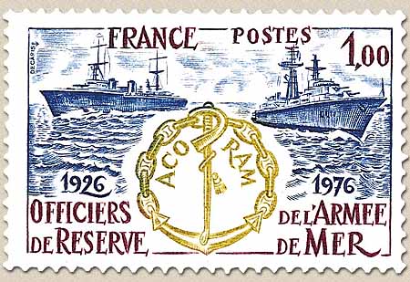 ACORAM OFFICIERS DE RESERVE DE L'ARMÉE DE MER 1926-1976