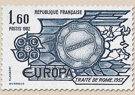 EUROPA CEPT TRAITÉ DE ROME.1957. CONCILIUM CE. EG. EF. EC.