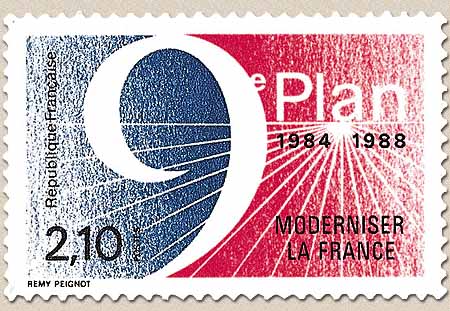 9e PLAN 1984-1988 MODERNISER LA FRANCE