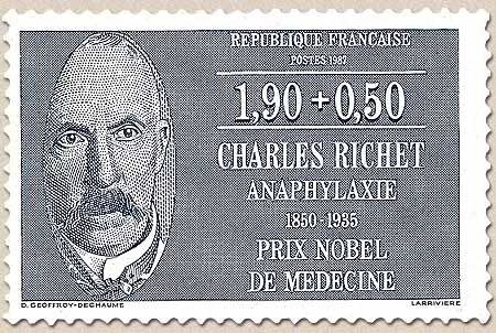 CHARLES RICHET ANAPHYLAXIE 1850-1935 PRIX NOBEL DE MÉDECINE
