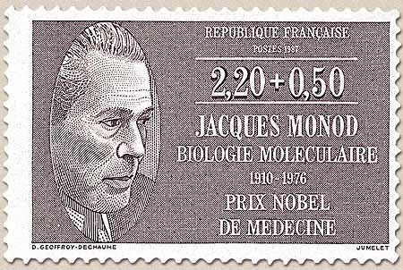 JACQUES MONOD BIOLOGIE MOLÉCULAIRE 1910-1976 PRIX NOBEL DE MÉDECINE