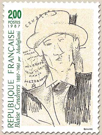 Blaise Cendrars 1887-1961 par Modigliani