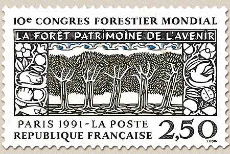 0e CONGRÈS FORESTIER MONDIAL LA FORÊT PATRIMOINE DE L'AVENIR PARIS 199