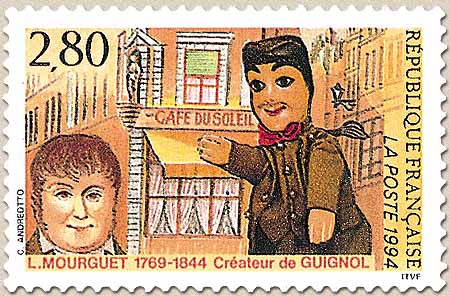 L. MOURGUET 1769-1844 Créateur de GUIGNOL CAFÉ DU SOLEIL
