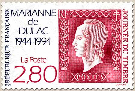 JOURNÉE DU TIMBRE MARIANNE de DULAC 1944-1994