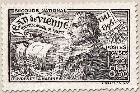 SECOURS NATIONAL Jean de Vienne 1341-1396 PREMIER AMIRAL DE FRANCE ŒUV