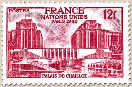 1948 NATIONS UNIES PARIS 1948 PALAIS DE CHAILLOT