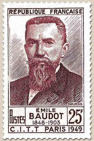 ÉMILE BAUDOT 1845-1903 C.I.T.T PARIS 1949
