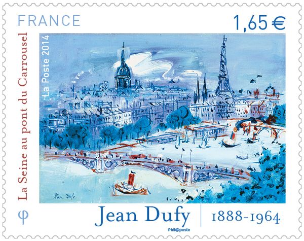 Jean Dufy - 1888 - 1964 La Seine au pont du Carrousel