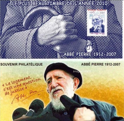 Souvenir philatélique Abbé Pierre 1912 - 2007