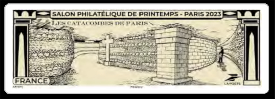 PACK LISA SALON PHILATÉLIQUE DE PRINTEMPS – PARIS 2023 LES CATACOMBES 
